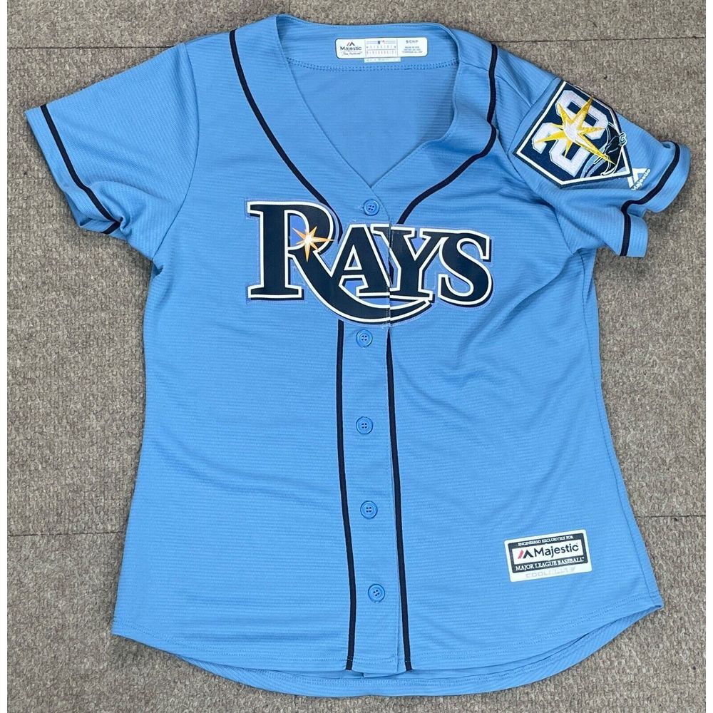 Majestic Tampa Bay Rays 20th Anniversary Women's‎ #11 Hechavarria Jersey Size S